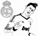 Desenhos do Cristiano Ronaldo para pintar - Desenhos Imprimir
