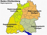 Regierungsbezirke in Baden-Württemberg