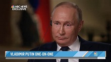 Putin’s NBC News Interview, In Quotes - The Moscow Times