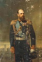 PORTRAIT OF ALEXANDER III OF RUSSIA BEHIND THE SIGNAL TOWER OF THE ...