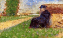 Large Figure in a Landscape, 1882 - 1883 - Georges Seurat - WikiArt.org