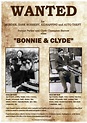 Wanted 'Bonnie & Clyde' Fantastic A4 Glossy Poster | Etsy