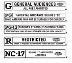 Movie Rating Labels by FairyFindings on DeviantArt