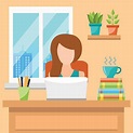 Home Office Vetores e Ilustrações de Stock - iStock | Ilustrações, Home ...