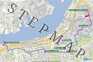 StepMap - Rundgang Göteborg - Landkarte für Schweden