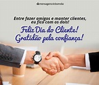 Feliz Dia do Cliente - Mensagens de Bom dia