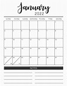 Printable Blank Monthly Calendar Template 2022 | Images and Photos finder