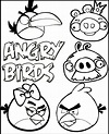 Dibujos de Angry Birds para imprimir y colorear