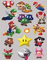 Mario Characters Super Mario Bros Arcade Game Wall Sticker Art Design ...