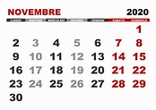 Calendario novembre 2020 – calendario.su