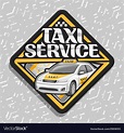 Logo for taxi service Royalty Free Vector Image
