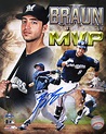 Ryan Braun signed 8x10 photo MVP Collage - Packer Greats