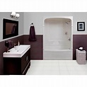 Mirolin Empire 60 Inch 3-Piece Acrylic Tub And Shower Combination ...