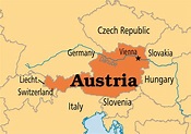 Map Of Austria And Bordering Countries - Maps of the World