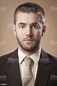 Portrait Of An Old Fashioned Young Man Stock Photo - Download Image Now ...