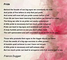 Pride Poem by Francis Duggan - Poem Hunter