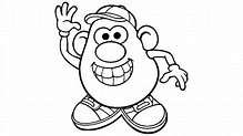 Dibujo de Toy Story: Cabeza del Señor Potato para colorear y pintar #39881