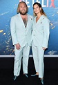 Jonah Hill and Girlfriend Sarah Brady Match in Light Blue Gucci Suits ...