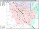 Mansfield Texas Wall Map (Premium Style) by MarketMAPS