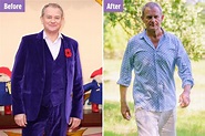 Downton Abbey's Hugh Bonneville shows off his dramatic weight loss ...
