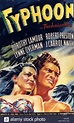 TYPHOON poster for the 1940 Paramount film with Dorothy Lamour and ...