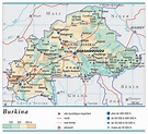 Carte du Burkina Faso - Plusieurs carte du pays d'Afrique