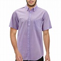 VKWEAR - Men’s Cotton Casual Short Sleeve Classic Collared Plaid Button ...