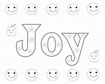 Joy Coloring Pages Free To Print and Download