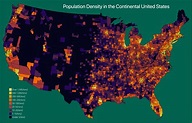 Map Of Usa Population Density – Topographic Map of Usa with States