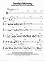 Sunday Morning sheet music for voice solo (PDF-interactive)