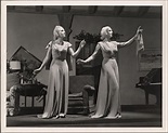 Annabella and Carol Goodner in a scene from the 1942 tour of Noël ...