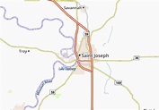 Mapa MICHELIN Saint Joseph - plano Saint Joseph - ViaMichelin