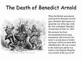 The life of the traitor benedict arnold