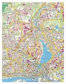 Large detailed street map of Hamburg city | Hamburg | Germany | Europe ...