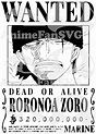 Zoro Wanted Poster SVG BLANCO Y NEGRO - Etsy España