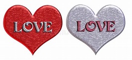 Matching 'LOVE' Hearts Picture. Image: 59349