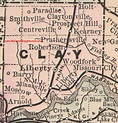 Clay County, Missouri 1886 Map | Liberty missouri, Kansas city missouri ...