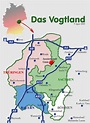Geographisch: Vogtland - Wo? - www.vogtland-reiseleitung.de