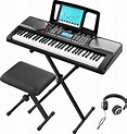 Amazon.com: RIF6 Electric 61 Key Piano Keyboard - with Over Ear ...
