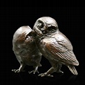 Richard Cooper - Bronze Pair of Little Owls Ornament, Size 7cm 949 ...