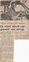 François Chaussé - Photos et articles de journaux - Saison 1974
