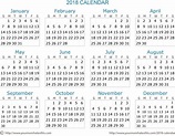 2018 Calendar – Download Quality Calendars