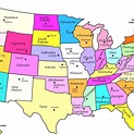 United States Map Labeled Printable