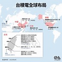 台積電全球布局地圖| 數位圖表 | 中央社影像空間