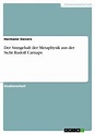 Der Sinngehalt der Metaphysik aus der Sicht Rudolf Carnaps von Hermann ...