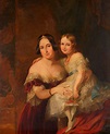 1840 Feodora, Princess of Hohenlohe-Langenburg with her daughter ...