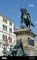 Estatua del rey Victor Emmanuel II en su caballo, Venecia, Italia ...