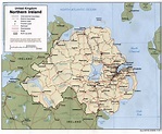 IRLANDA DEL NORTE - MAPAS GEOGRÁFICOS DE IRLANDA DEL NORTE