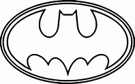 Batman Logo Outline Coloring Page | Wecoloringpage.com