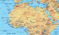 Map of Africa North (Region) | Welt-Atlas.de